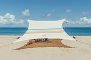 Neso Tents Grande Beach Tent, 2.1 m(7ft) Tall, 2.8m(9ft) x 2.8m(9ft), Reinforced Corners and Cooler Pocket