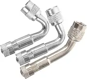 Mobestech Tire Air Valve Extender Rods 3pcs Bike Valves Stem Extensions for Easy Inflation Non-deforming Long-lasting
