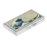 PILL BOX 7 Grid The Great Wave off Kanagawa Japanese Stash Metal Case Holder