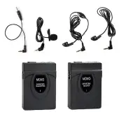 Movo WMIC50 2.4GHz Wireless Lavalier Microphone System for Camera ~ 164' Range