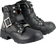 Milwaukee Wo Side Buckle Plain Toe Boot 6 B(M) US Black
