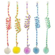 Retractable Cats Rope Spring Pompoms Cats Toy Cats Teaser
