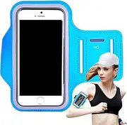 Phone Arm Bands for Running - Sweatproof Armband Cell Phone Holder | Lightweight Storage Bag with Key Slot, Reflective Sports Accessories for Hiking Gym Cycling Workout