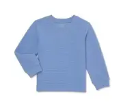 Wonder Nation Boys Blue Ottoman Long Sleeve Shirt Size 12M New
