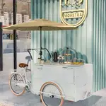 擺攤車 擺攤架 展示架 網紅餐車商用推車奶茶咖啡冰淇淋多功能攤位車可移動可騎行小喫車
