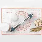 Ergonomic Design Rolling Pin Durable for Baking Adjustable Thickness Stainless