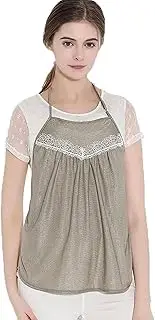 [CIADAZ] Anti-Radiation Maternity Dress, Radiation Protection Vest, Silver Fiber Cotton Material, Electromagnetic Wave Protective Clothing, EMF Shielding,Silver (Color : Silver)