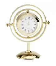 NIB Pottery Barn Teen Harry Potter Time Turner Desk Clock 4.5x 5.25" Gold