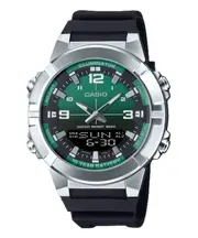 Casio Analog Digital Combination Green Dial Quartz AMW-870A-3AV 50M Mens Watch