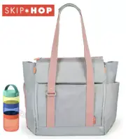 New Skip Hop ALL ACCESS TOTE Nappy Diaper Bag & Storage Container Set PLATINUM S