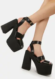 [Lemon Drop by Privileged] Lyric Platform Heels