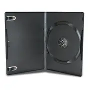 100 x Single Black 14mm Quality CD / DVD Cover Cases - Standard Size DVD case