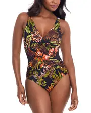 Miraclesuit Botanico Crossover One Piece Swimsuit