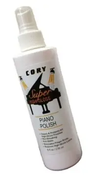 Cory Super High Gloss Piano Polish - 1 Bottle, 4 Ounce Spray for Pianos with ...
