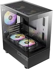 Antec CX200M RGB Elite, mATX, 270 degrees view, USB 3.0 x 2, Audio I/O Bottom. Mesh front and bottom. Clear Glass View, 5x RGB Fans. Gaming Case