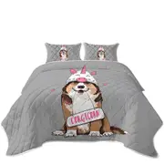 Cute Corgi Dog as A Unicorn Corgicorn Coverlet