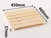 IKEGAWA 6Plate Mini Sunoko Wooden Board Stand Bath Mat Hinoki Japanese Cypress