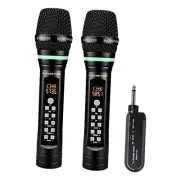 100-Channel UHF Rechargeable Wireless Handheld Microphone System with Built