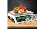 Emajin Scales Digital Kitchen 40KG Weighing Scales Platform Scales White LCD