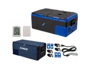 Kings Escape 75 Fridge/Freezer 12/24V +Cover+Tie-Down Kit+Thermometer +12v Cable