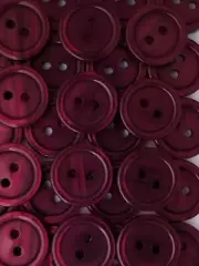 SIZE 24L - 5/8", SHIMMER BUTTON, WINE, 1 DOZEN, SHINY FINISH, FREE SHIPPING USA