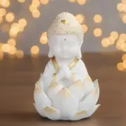 7"H Thai Buddha in Locus Figurine Ornament Home Decor Unique Gift