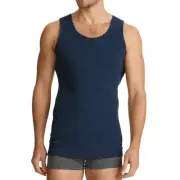 Mens Bonds Chesty Cotton Athletic Navy Singlet