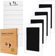Inkless Hand And Footprint Kit | 4-Pack Inkless Dog Paw Print Kit,Home Table Ornament Clean Touch Pet Foot Printing Set For Memorial