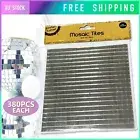 Mini Mosaic Tiles Self-Adhesive Silver Mirror DIY Home Crafts Sticker Balls Deco