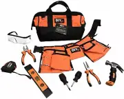 My First Tool Set by DIYjr – Real Steel Forged Tools for Kids - Original Orange