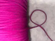 10 yards magenta CORD hollow strap string corset ties 1/4" wide