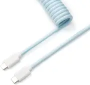 Keychron Coiled Aviator Cable (Light Blue / Straight)