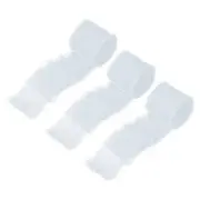 Chiffon Ribbon, 1.5"x7 Yard Silk Cream White Tulle Satin Fabric Ribbon,3pcs