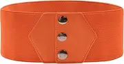 [GRACE KARIN] Women's Snap-Button Corset Belt Wide Elastic Belts for Dress Stretchy Waistband