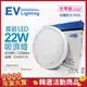 EVERLIGHT億光 LED 星庭 22W 6500K 白光 全電壓 IP65 戶外吸頂燈 _ EV430133