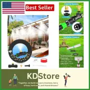 Professional Quality 89FT Misting System with Detachable Brass Nozzle Adapter