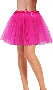 [SUFEINI] Women's Teen Adult Tutu Skirt Elastic Tulle Tutu Skirt Women Short Dance Ballet Tutu Halloween Christmas Dress Costume