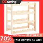 wine rack solid wood 16 bottles rustic charm 43x25x54cm natural color 6192