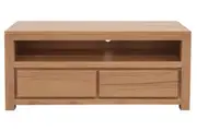 CT Amsterdam White Cedar Timber 2 Drawer Entertainment Unit