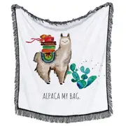 Funny Quote South American Alpaca Throws