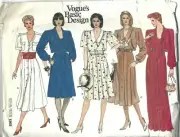 Vogue Sewing Pattern 1268, Vintage Dress with Variations, Size 12, Uncut