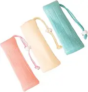PLAFOPE 3pcs Multi Layer Mesh Soap Pouch Bags Convenient Bar Soap Savers for Bathing and Quick Drying Bathroom Accessories