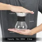 Coffee Kettle Electric Manual Hand Drip Coffee Maker Glass Pot With Stainless