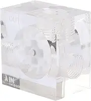 Water Cooling Flowing Meter Indicator Acrylic G1/4 Female Threaded Water Cooling System Replacement for PC Computer (White)