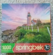 Springbok - 1000 Piece WEST QUODDY HEAD LIGHTHOUSE 24" x 30" Jigsaw Puzzle NEW