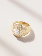 [Kimaï] Kimaï - Cecilia 18-karat Recycled Gold Laboratory-grown Diamond Ring - 3 1/2 3 1/2 Gold
