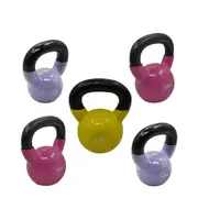 4kgx2 + 6kgx2 + 8kg - Total 28kg Iron Vinyl Kettlebell Weight Strength Training