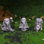 Resin garden animal statue yoga elephant figurines for indoor or outdoor