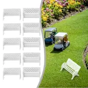 Complete Your Model Train Station with 10pcs HO Scale 187 Tables and Chairs