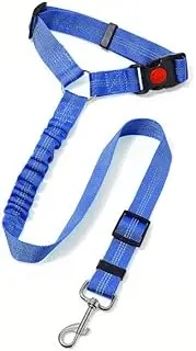 Dog Seat Belt,Headrest Dog Seatbelt Tether, Pet Seat Belt for Car, Seatbelt for Dog in Car, Dog Seat Belt for Car, Dog Car Seat- Puppy (﻿Blue, One Size)